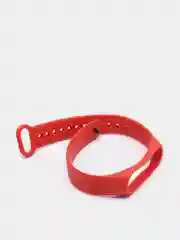 Красный ремешок Xiaomi Mi Band 3/4 для фитнес браслета (Ми Бэнд 3, Ми Бэнд 4) силиконовый