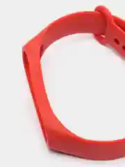 Красный ремешок Xiaomi Mi Band 3/4 для фитнес браслета (Ми Бэнд 3, Ми Бэнд 4) силиконовый