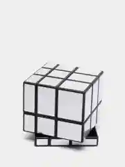Серебряный головоломка зеркальный кубик "Cube series happy"/ Золотой/ Обычный