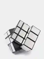 Серебряный головоломка зеркальный кубик "Cube series happy"/ Золотой/ Обычный