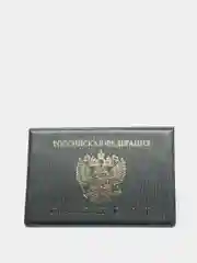 Зеленый обложка для паспорта, горизонтальная