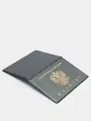 Зеленый обложка для паспорта, горизонтальная