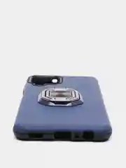 Темно-синий чехол Samsung Galaxy A22 4G / M22 / M32, с металлическим кольцом-подставкой