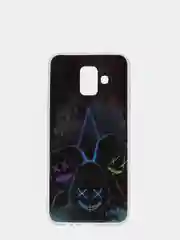 Тёмно-зелёный чехол Samsung Galaxy A6 (2018), Самсунг Галакси А6 силиконовый с рисунком