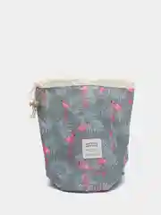 Серый сумка косметичка со шнурком для вещей и мелочей