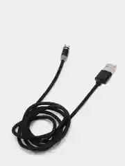 Угольный магнитный кабель для зарядки Micro USB, Type C, Lightning