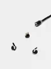 Угольный магнитный кабель для зарядки Micro USB, Type C, Lightning