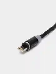 Угольный магнитный кабель для зарядки Micro USB, Type C, Lightning