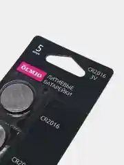 Литиевые батарейки Olmio CR2016, 5 штук