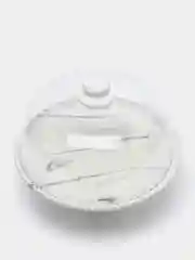 Серый меланж тортовница LR, с пластиковой крышкой, 25,5 см