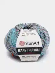 Голубой пряжа YarnArt Jeans Tropical 55% Хлопок 45% Акрил 50г 160м  Ярн Арт Джинс Тропикал