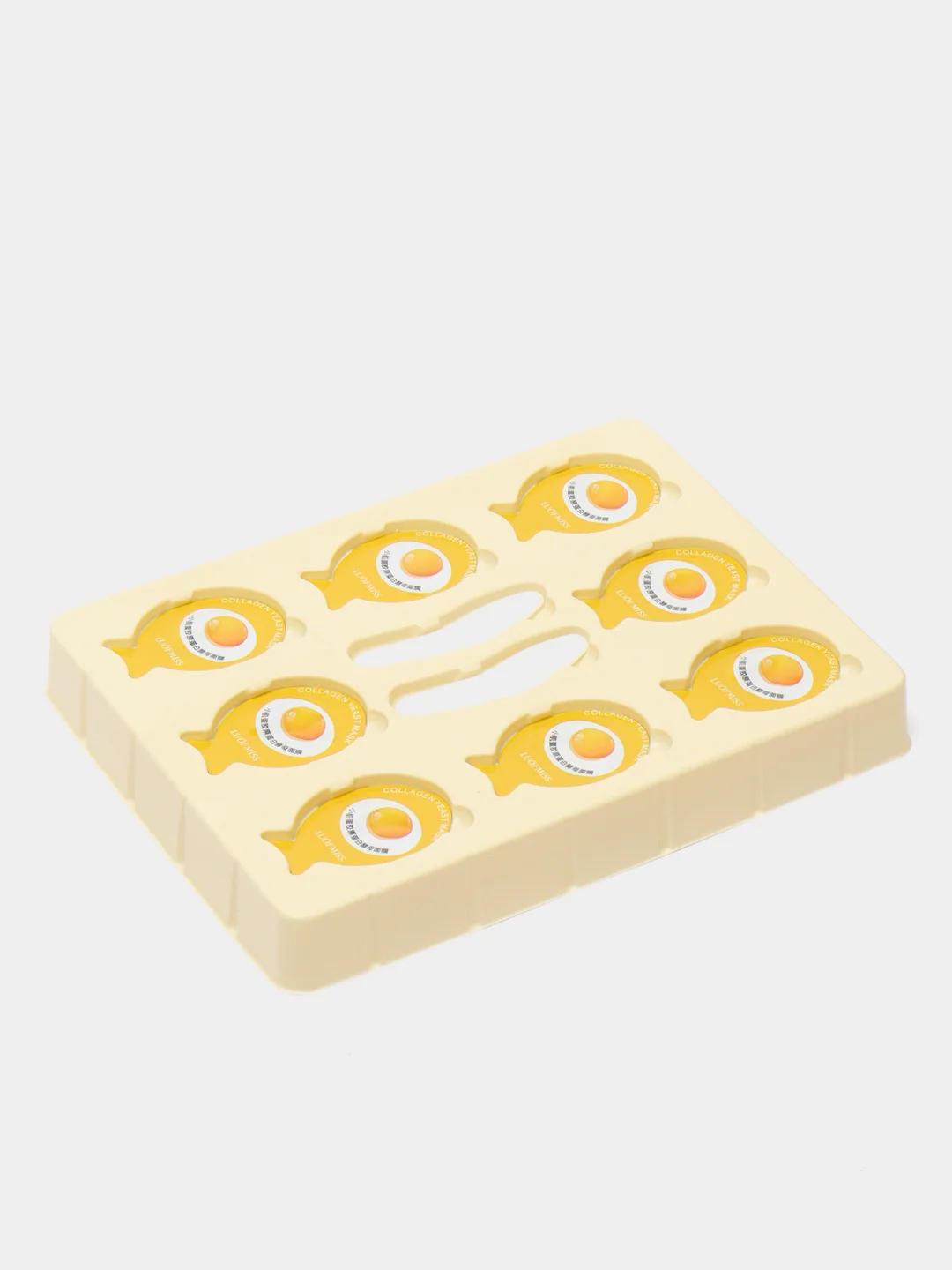 Яичная питательная несмываемая маска Luofanmeixi Small Muscle Egg, 8 штук в упаковке
