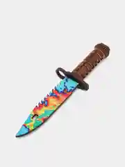 Красный штык-нож игрушечный CSGO (КСГО) М9 "Поверхностная закалка", деревянный, лак