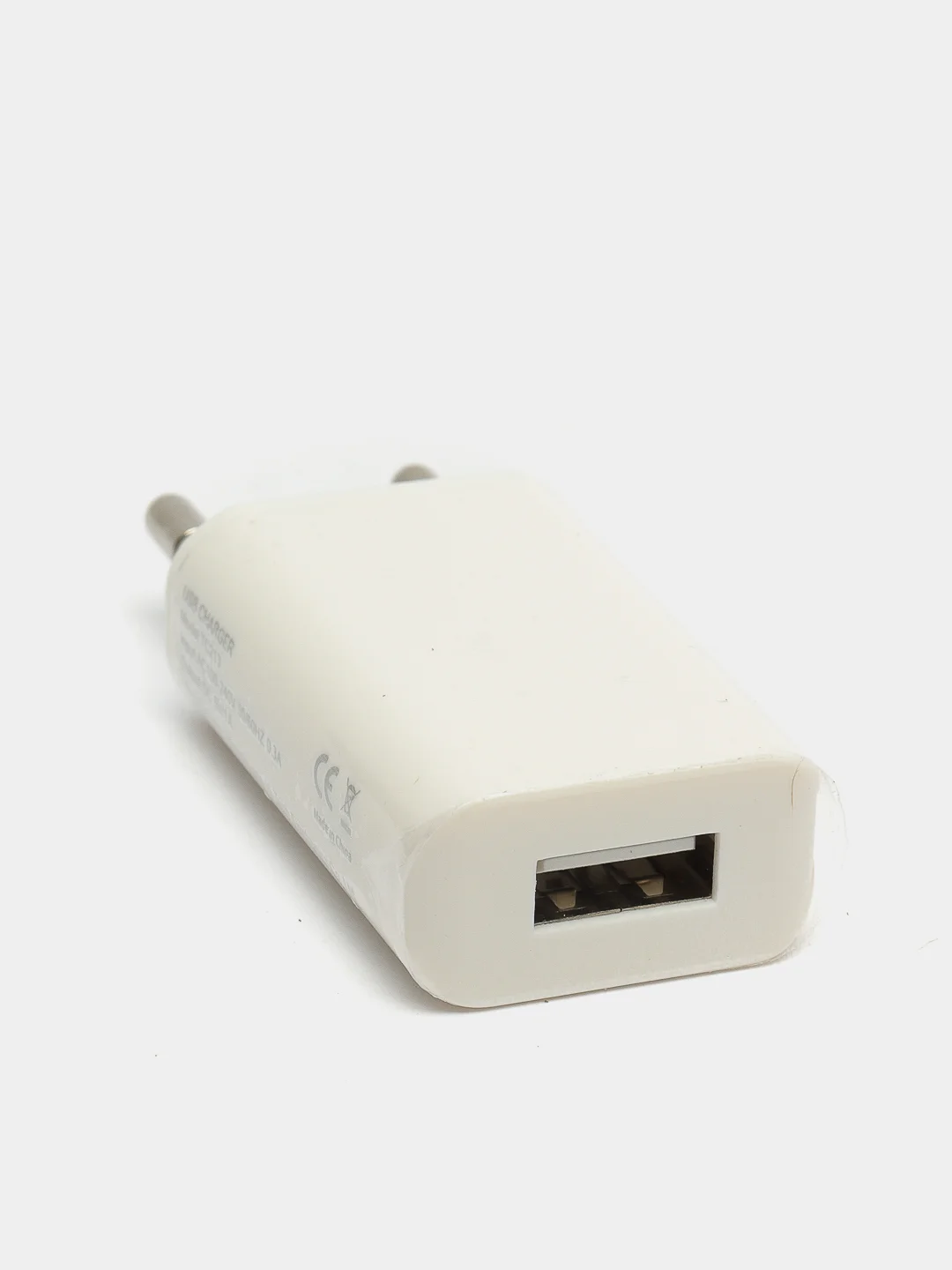 Белый универсальный блок питания для любых смартфонов USB