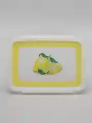 Желтый прямоугольный контейнер "Лок декор"