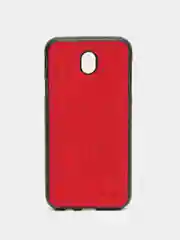 Алый силиконовый усиленный текстурный чехол для Samsung J7 17