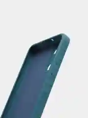 Синий чехол Samsung A31 c защитой камеры и бархатом внутри