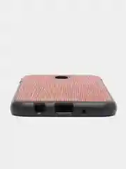 Коричневый силиконовый усиленный текстурный чехол для Samsung J7 17