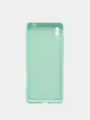Мятный чехол для Xiaomi Redmi 9A с защитой камеры и бархатом внутри