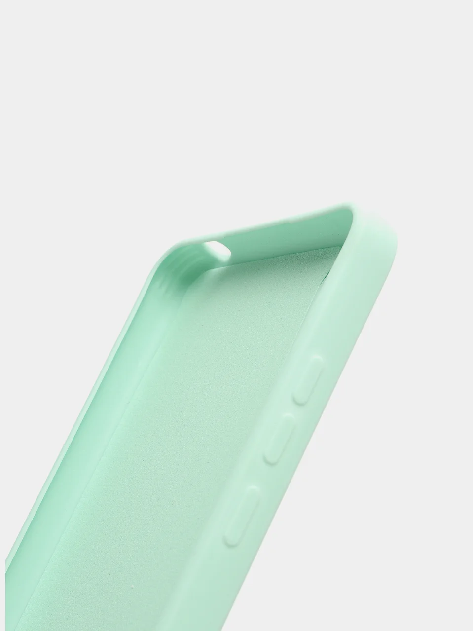 Мятный чехол для Xiaomi Redmi 9A с защитой камеры и бархатом внутри