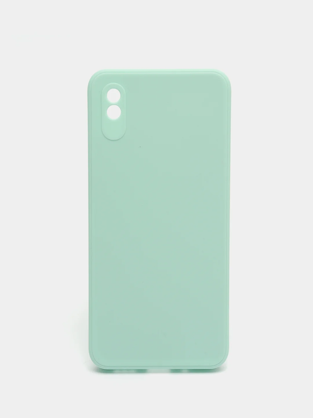 Мятный чехол для Xiaomi Redmi 9A с защитой камеры и бархатом внутри