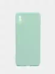 Мятный чехол для Xiaomi Redmi 9A с защитой камеры и бархатом внутри