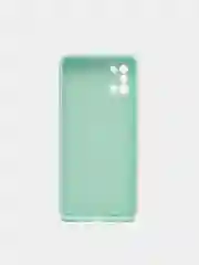 Бирюзовый чехол Samsung A31 c защитой камеры и бархатом внутри