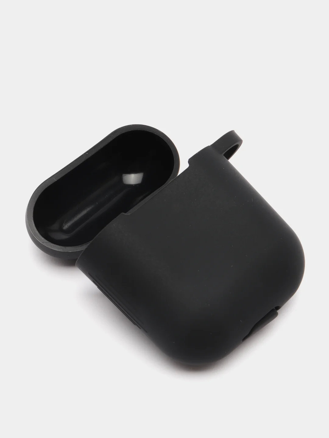 Черный силиконовый чехол для AirPods 1 и AirPods 2