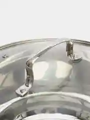 Набор кастрюль Hoffmann 5,1л, 6,5л, 7,9л нержавейка, для всех типов плит стеклянные крышки