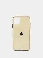 Бежевый чехол для IPhone  Glass case  3D Vision