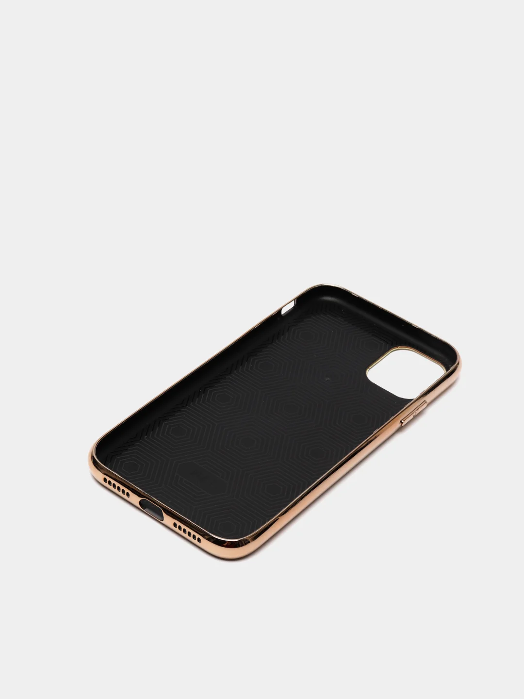 Бежевый чехол для IPhone Glass case 3D Vision