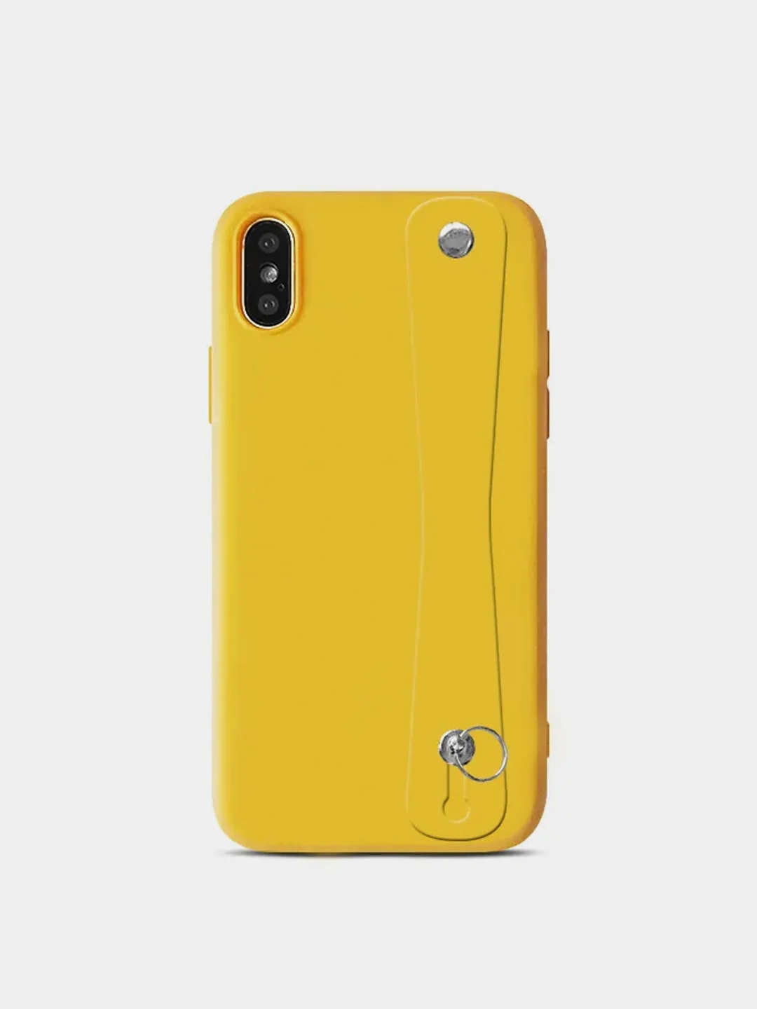 Желтый чехол силиконовый на Iphone
