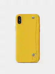 Желтый чехол силиконовый на Iphone