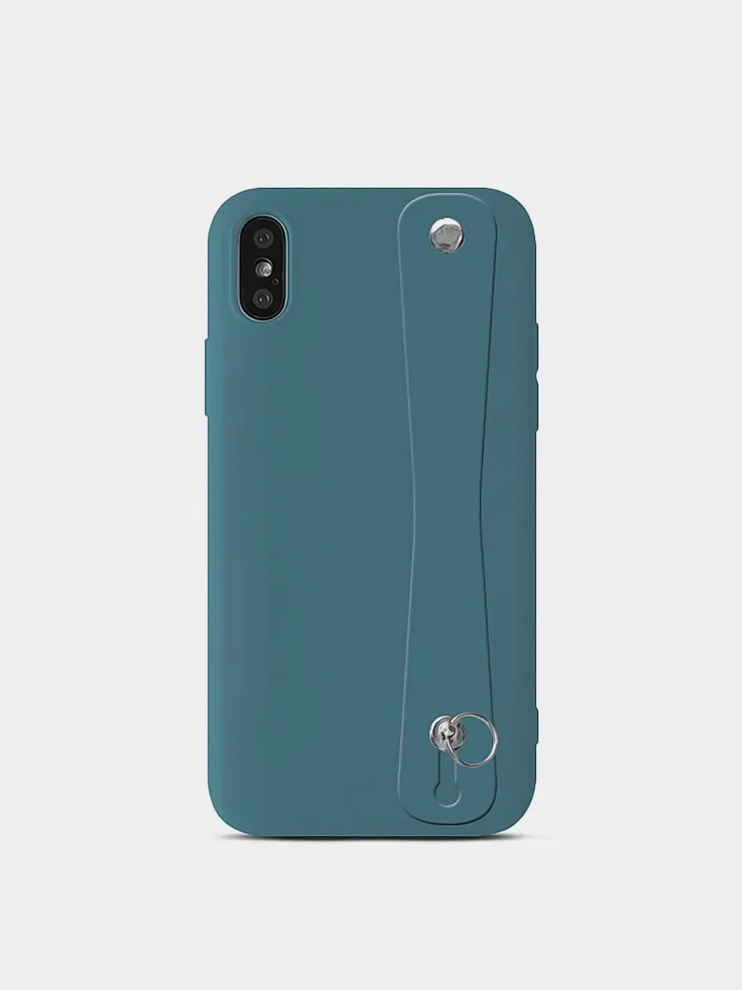 Синий чехол силиконовый на Iphone