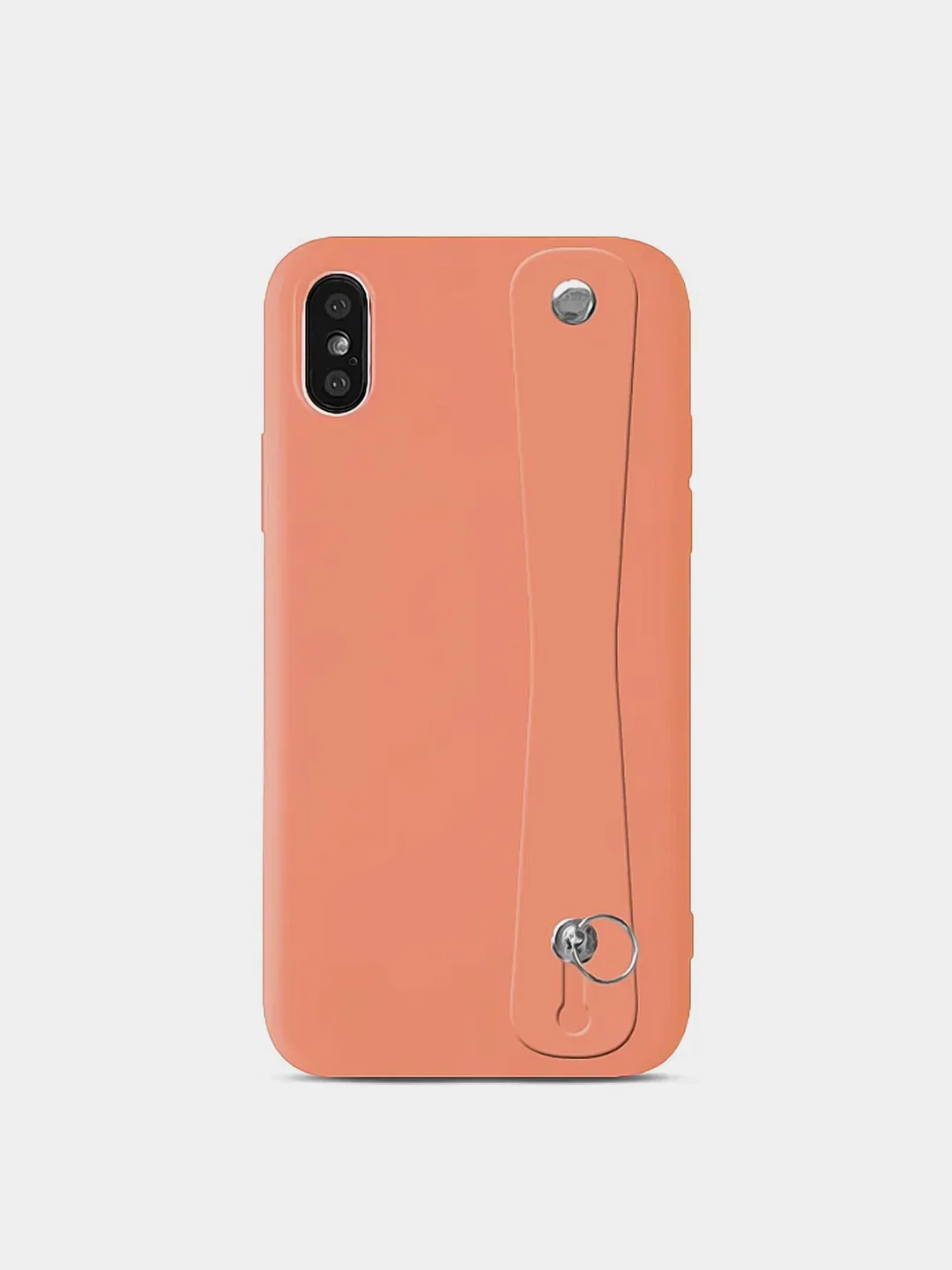 Розовый чехол силиконовый на Iphone