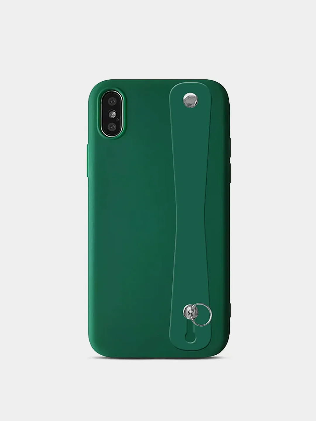 Зеленый чехол силиконовый на Iphone