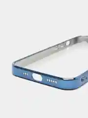 Синий чехол для iPhone 13 Pro Max силиконовый айфон про макс прозрачный