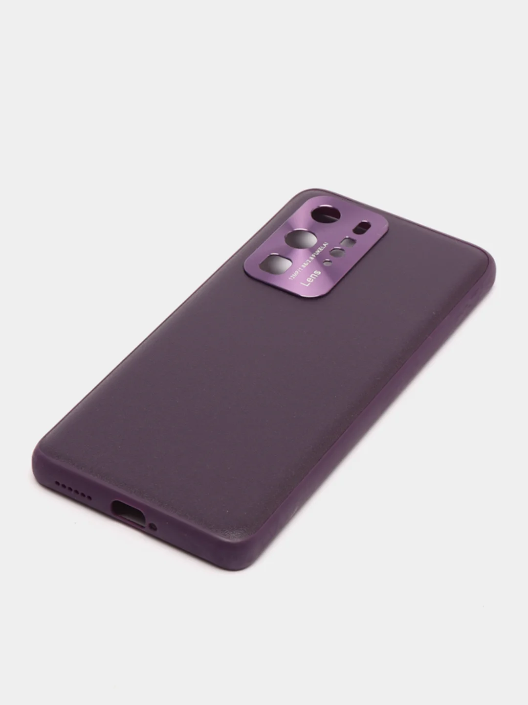 Фиолетовый чехол на Huawei P40 Pro из эко кожи, mobios