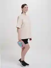 Розовый косметичка прозрачная WashBag