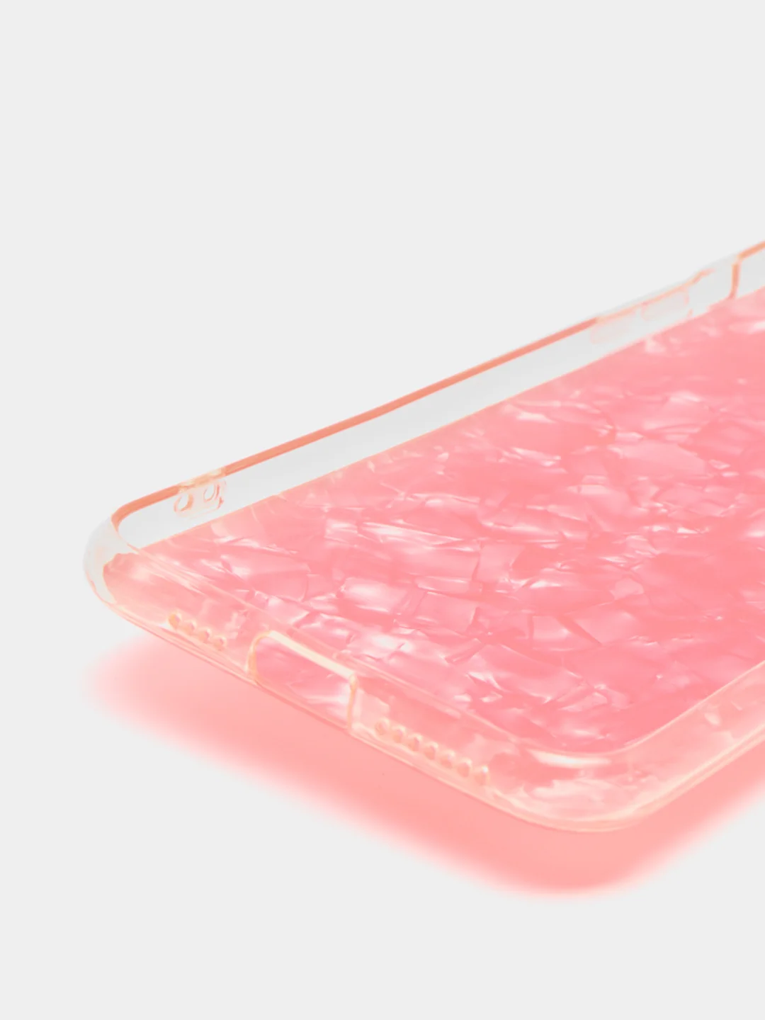 Коралловый apple iPhone Xs Max чехол пластиковый под мрамор Заяц