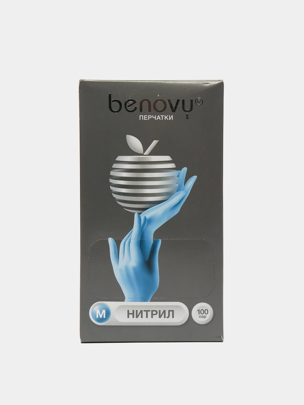 Перчатки нитриловые "BENOVY", медицинские, смотровые, одноразовые