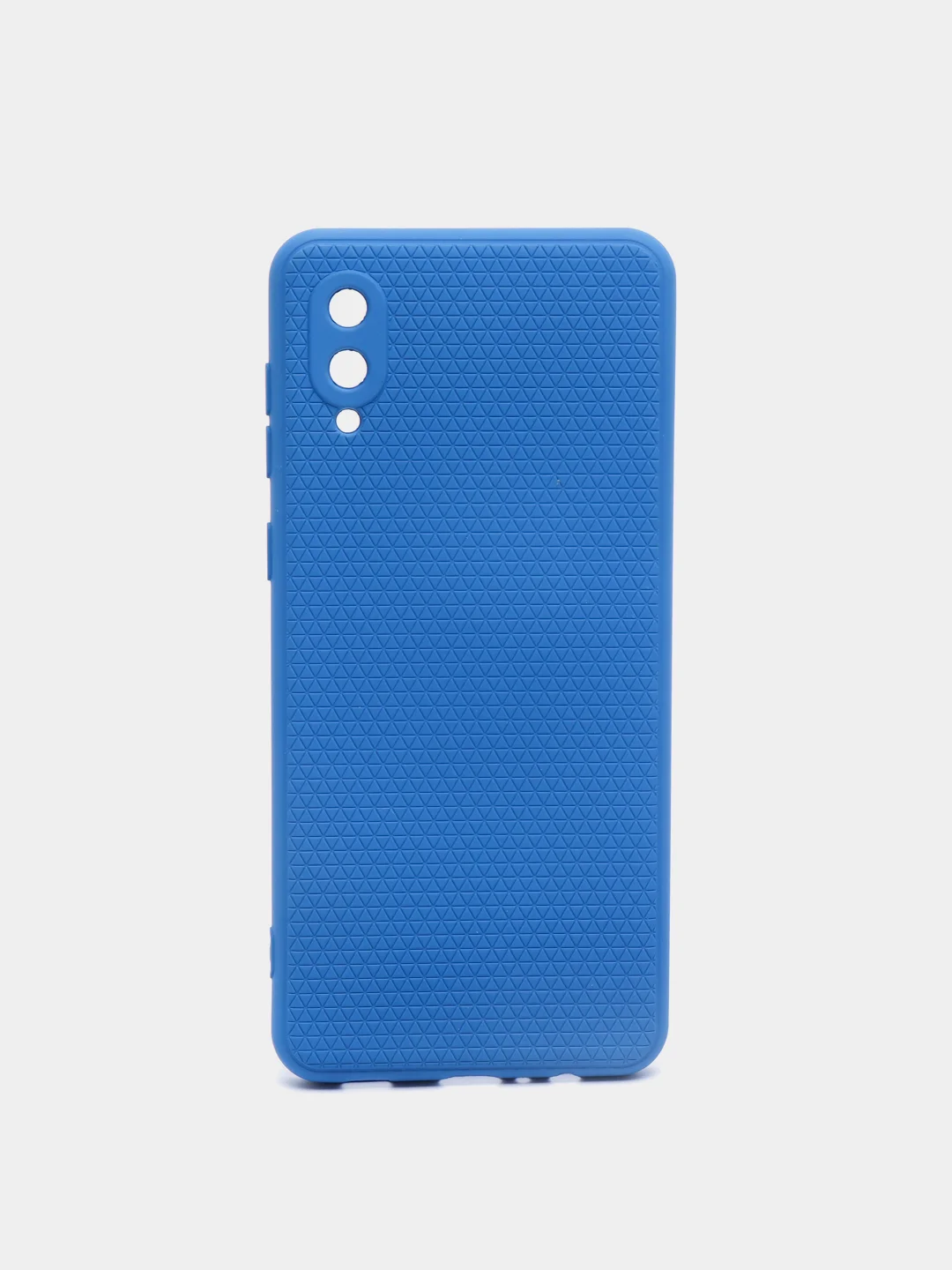 Синий чехол Samsung Galaxy A02, силиконовый, рифленый