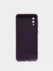 Фиолетовый чехол Samsung Galaxy A02, силиконовый, рифленый