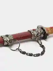 Сувенирное оружие "Катана", на подставке, коричневые ножны, микс, 17см