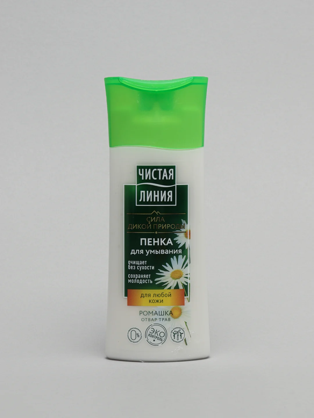 Пенка для умывания, Чистая линия, ромашка, 100 мл