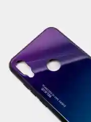 Фиолетовый градиентный чехол из закалённого стекла для Honor Huawei 8A,8X,9X,10I,10LITE,P20,P30,8S,Y5