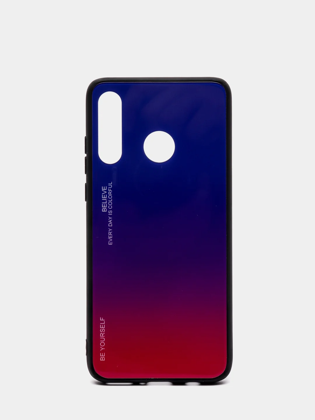 Темно-синий градиентный чехол из закалённого стекла для Honor Huawei 8A,8X,9X,10I,10LITE,P20,P30,8S,Y5
