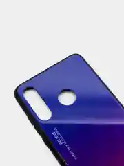 Темно-синий градиентный чехол из закалённого стекла для Honor Huawei 8A,8X,9X,10I,10LITE,P20,P30,8S,Y5