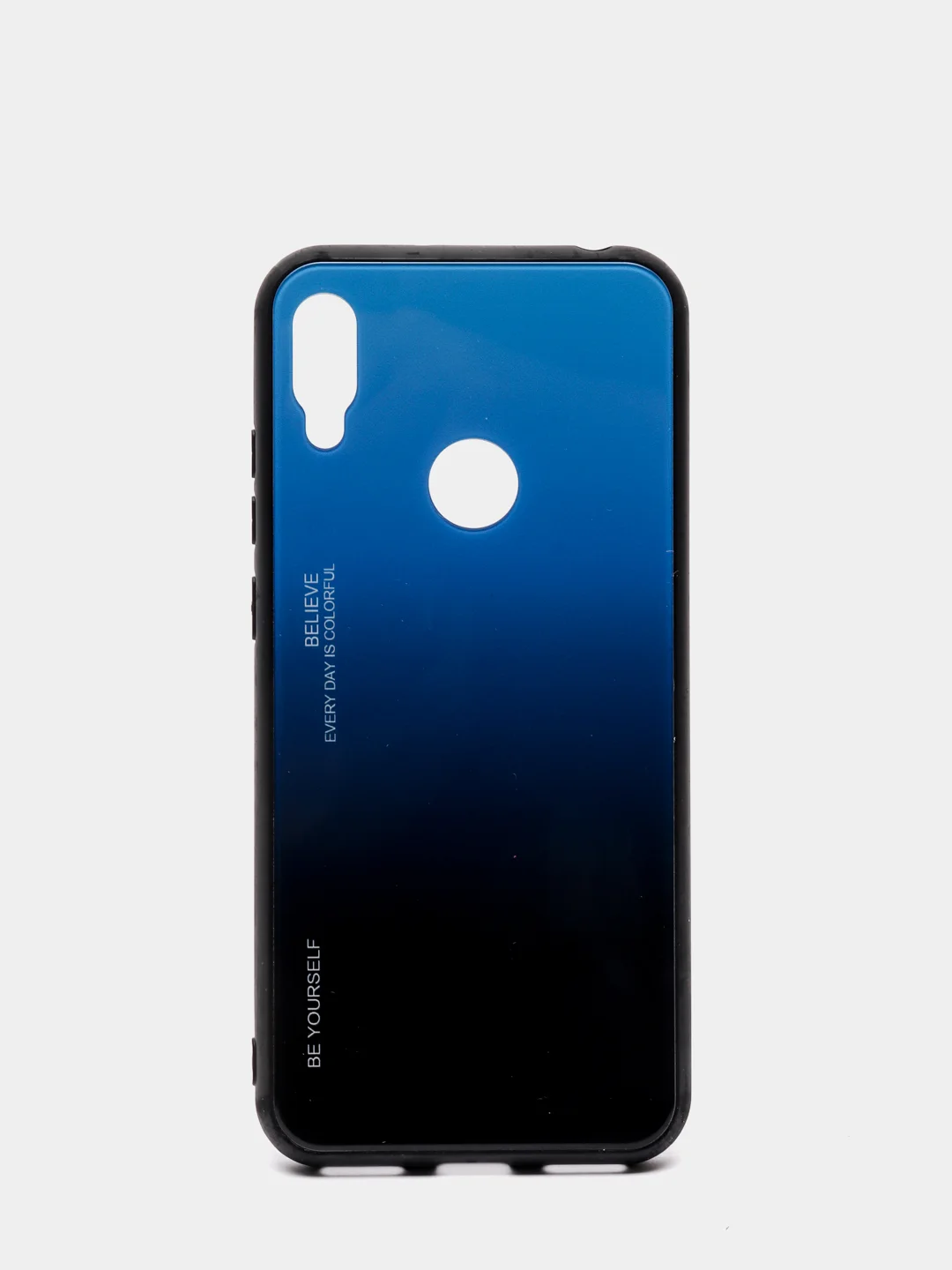 Синий градиентный чехол из закалённого стекла для Honor Huawei 8A,8X,9X,10I,10LITE,P20,P30,8S,Y5