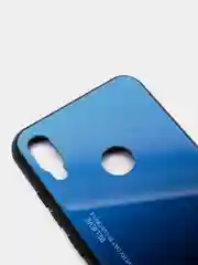 Синий градиентный чехол из закалённого стекла для Honor Huawei 8A,8X,9X,10I,10LITE,P20,P30,8S,Y5